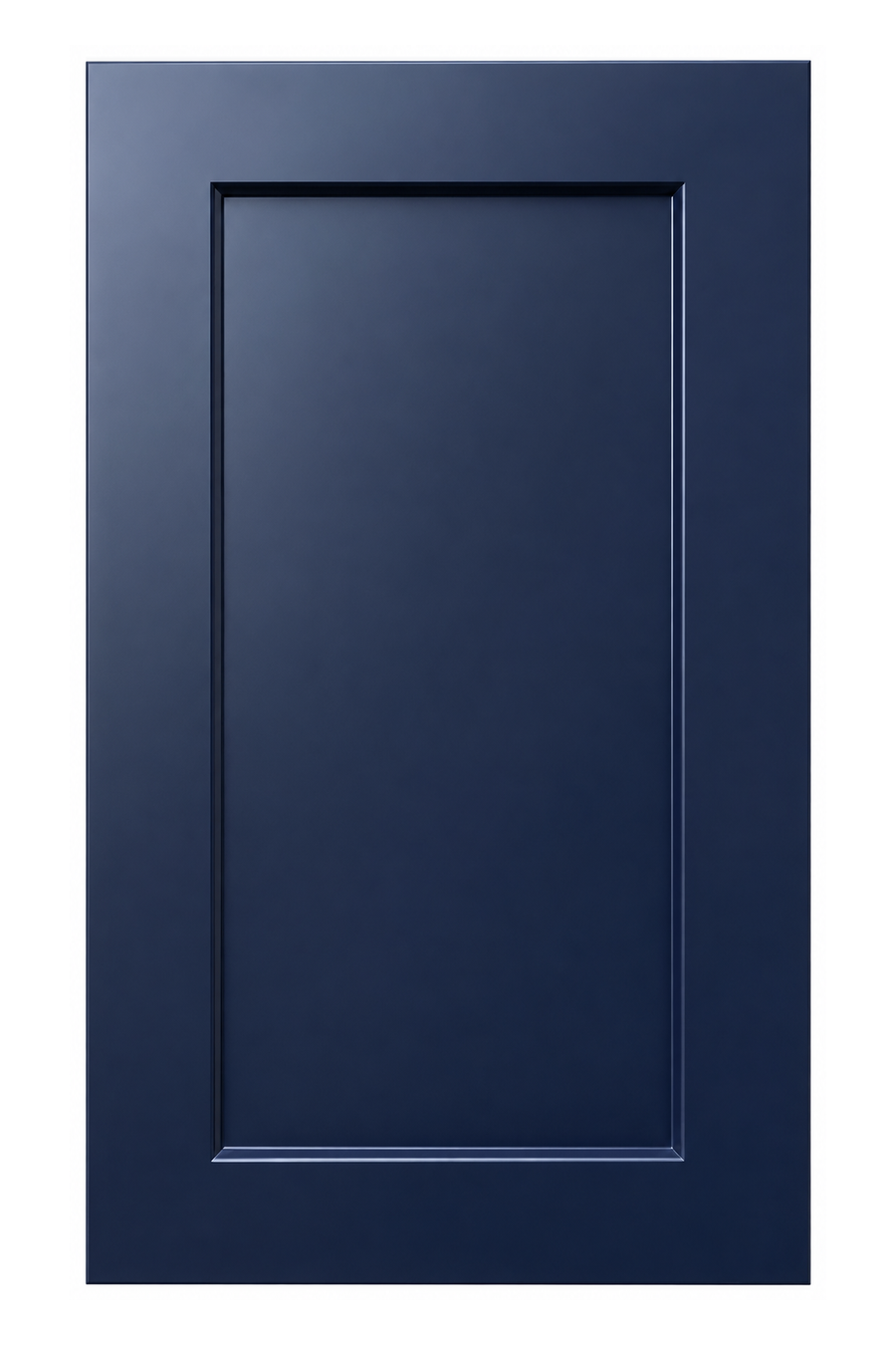 Navy painted Shaker cabinet door