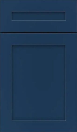 Navy painted Shaker cabinet door